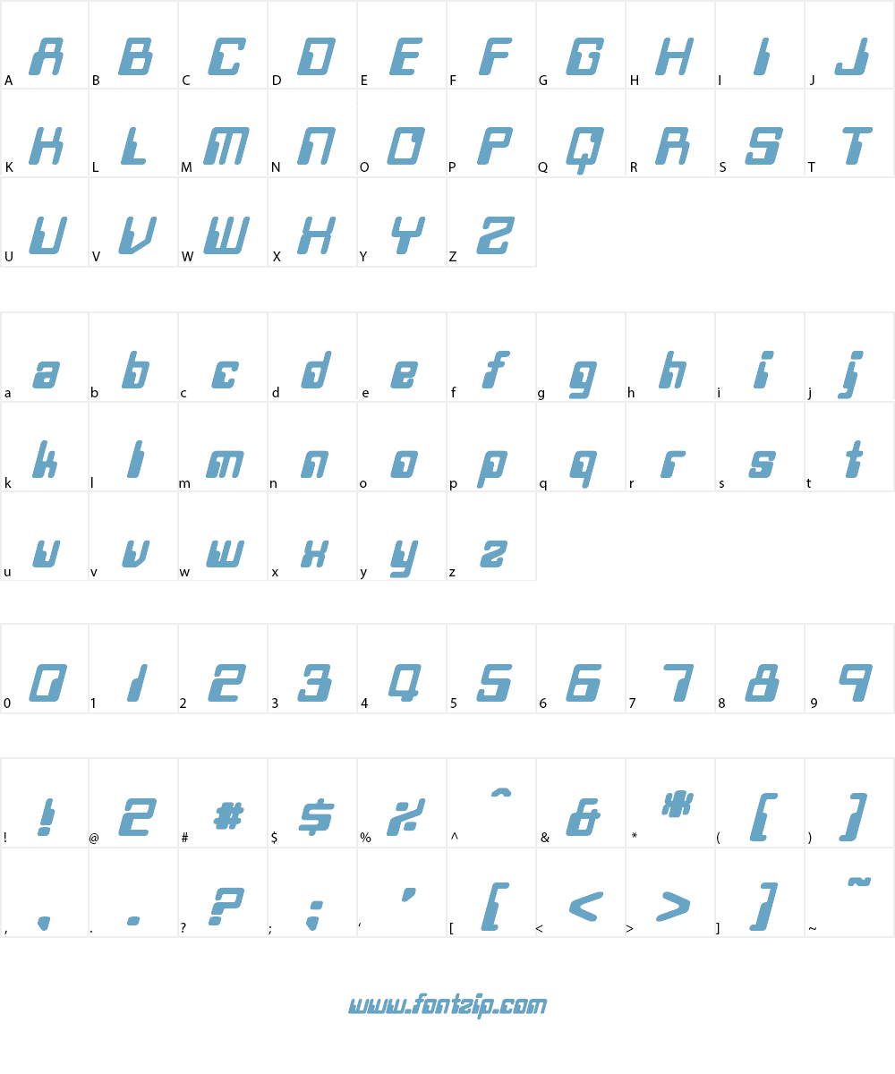Twobit Font Character